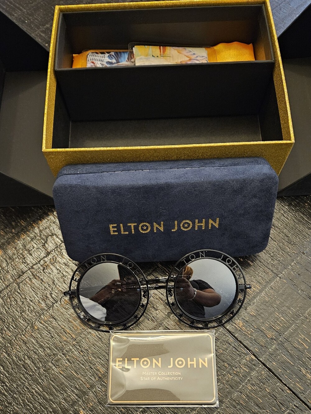 Elton John Black Box Sunglasses Set
